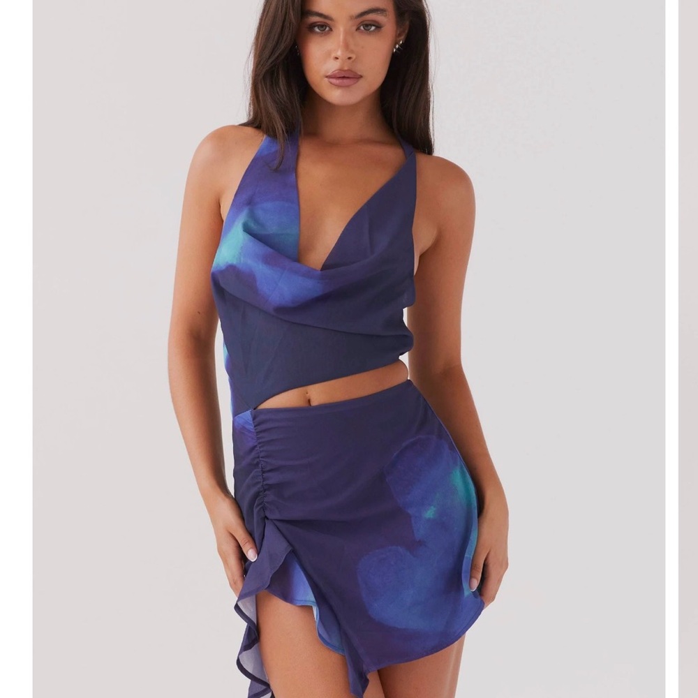 Peppermayo Navy and Cobalt Mini Dress